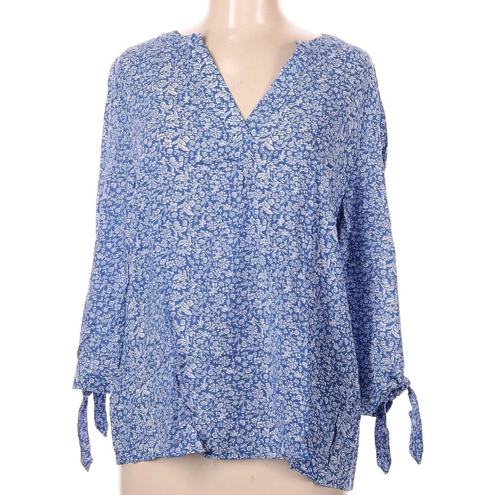 Cynthia Rowley Women’s V-Neck 3/4 Sleeve Blouse Top Size XL